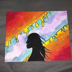 "Between Worlds" Original Painting Art Piece Canvas